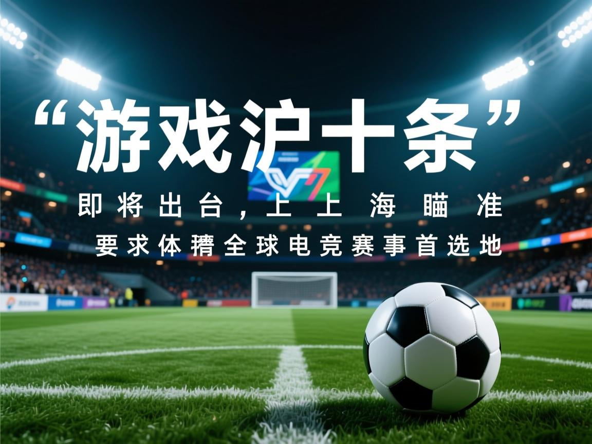 “游戏沪十条”即将出台,上海瞄准全球电竞赛事首选地 第1张